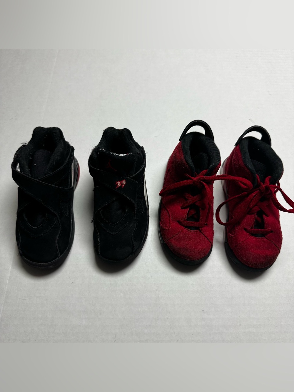 2 Pair Jordan Todddler Retro 6 Toro B ravo, Retro 8 Playoffs  Sneakers Size:  9C